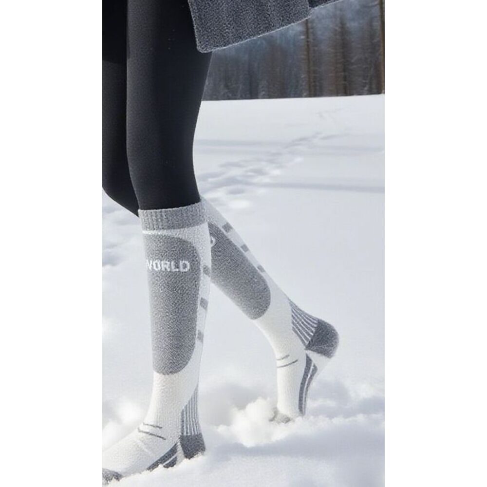 Professionele skischoenen voor heren Wintersporten Buitensporten Wollen Lange Sokken Verdikt Hardlopen Warm Koudebestendig Compressie Hoge Buis_voghion.com