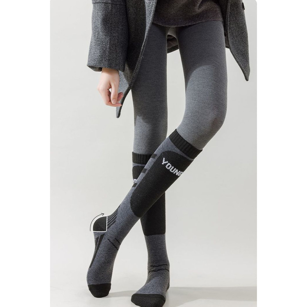 Professional Ski For Men Winter Outdoor Sports Wool Long Socks Thickened Running Warm Cold-Proof Compression High Tube_voghion.com
