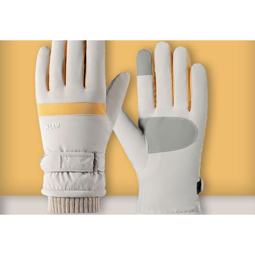 Winterhandschuhe für Damen, fleecegefüttert, winddicht, wasserdicht, Touchscreen-kompatibel, für Outdoor-Aktivitäten wie Radfahren und E-Bike-Fahren_voghion.com