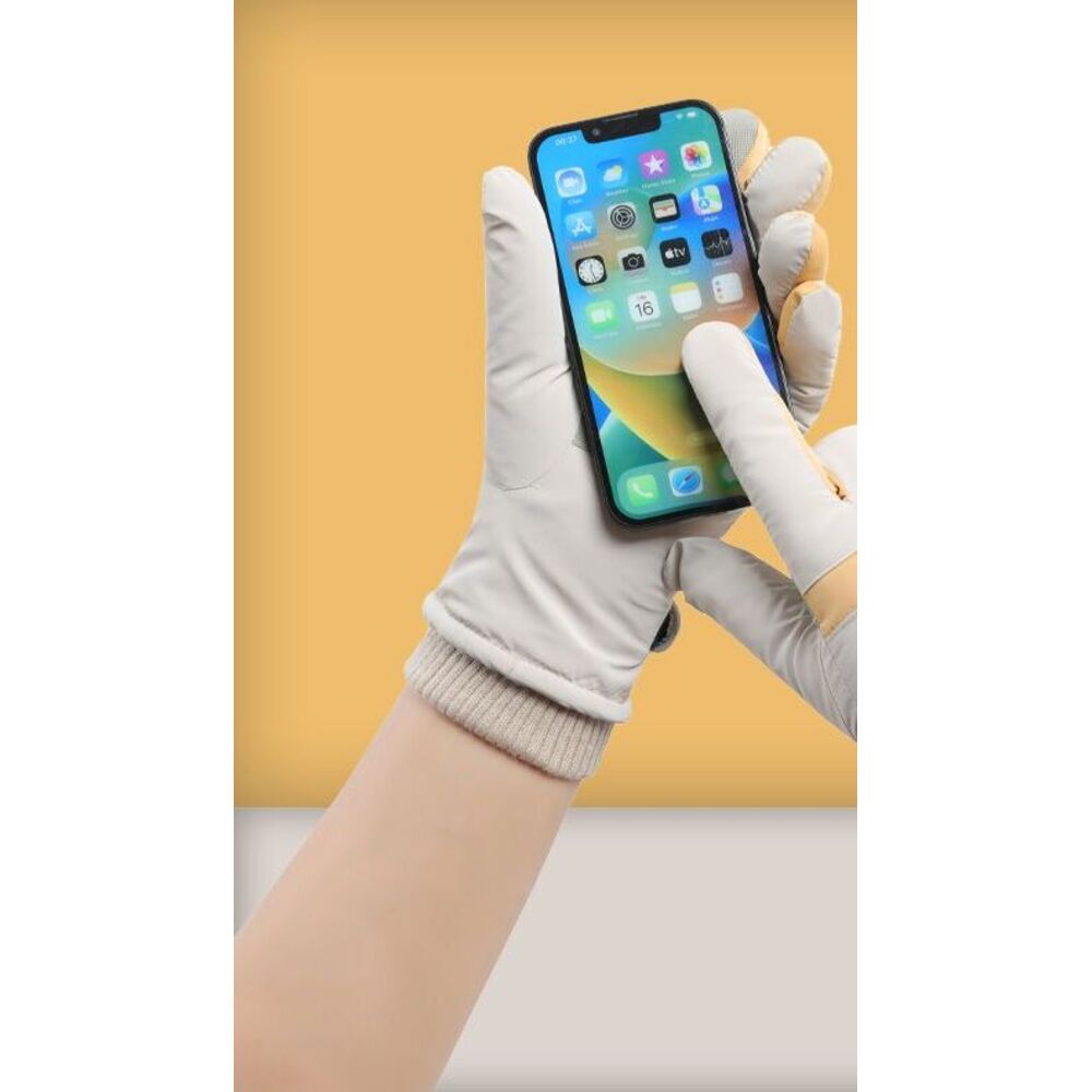 Winterhandschuhe für Damen, fleecegefüttert, winddicht, wasserdicht, Touchscreen-kompatibel, für Outdoor-Aktivitäten wie Radfahren und E-Bike-Fahren_voghion.com