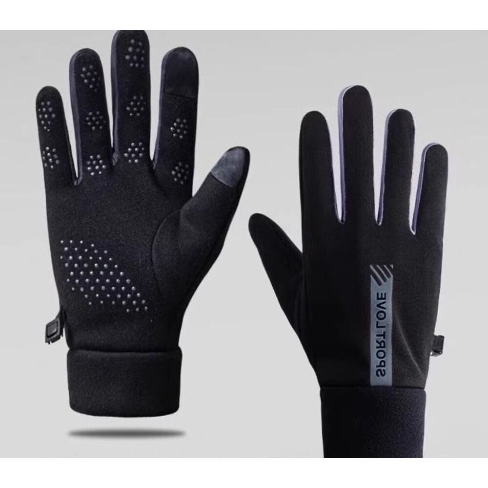 Warm Fleece-Lined Touchscreen Cold-Proof Cycling Windproof Waterproof Bicycle Men's Ski Gloves Women's Winter_voghion.com