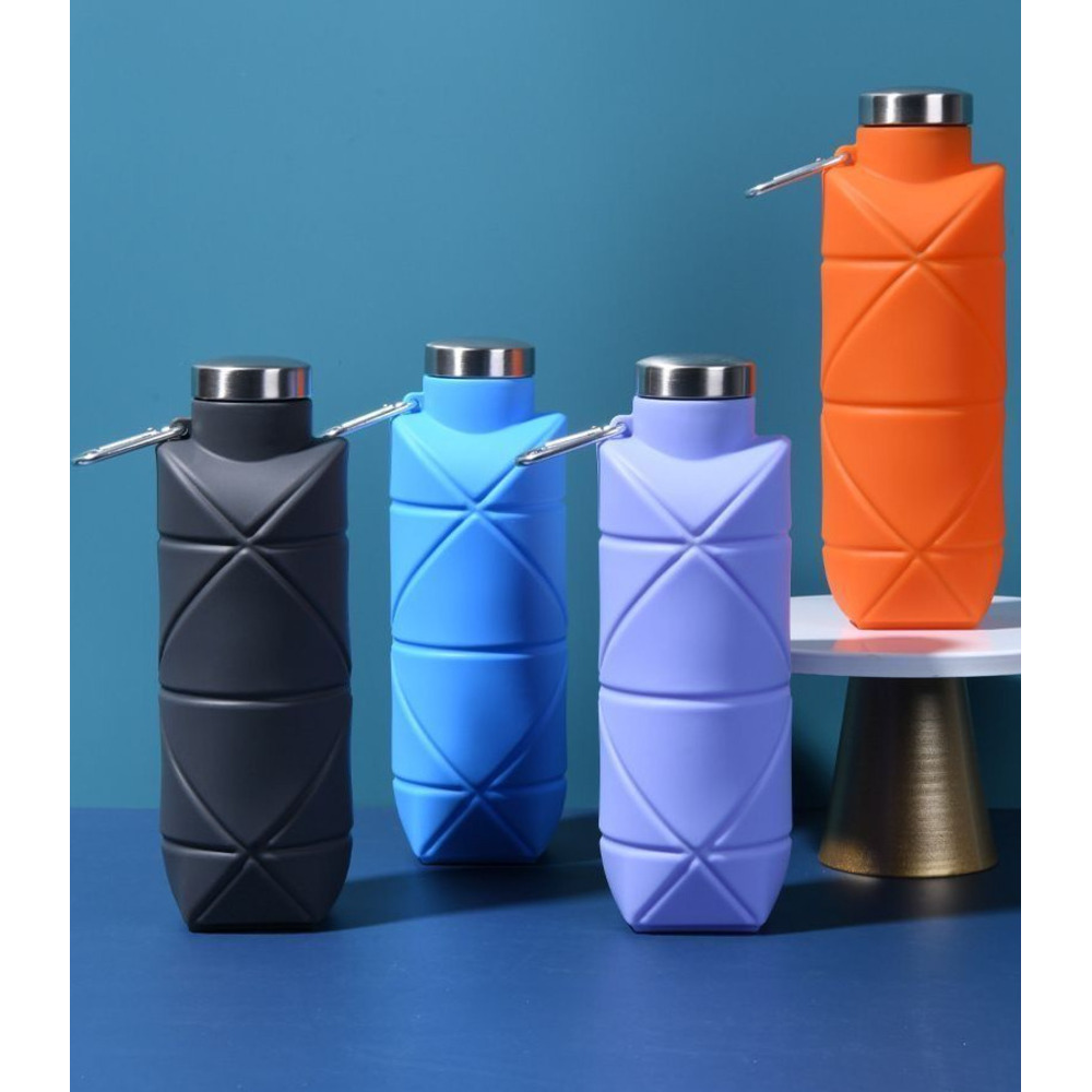 Foldable Silicone Travel Cup Outdoor Collapsible Drinking Bottle_voghion.com