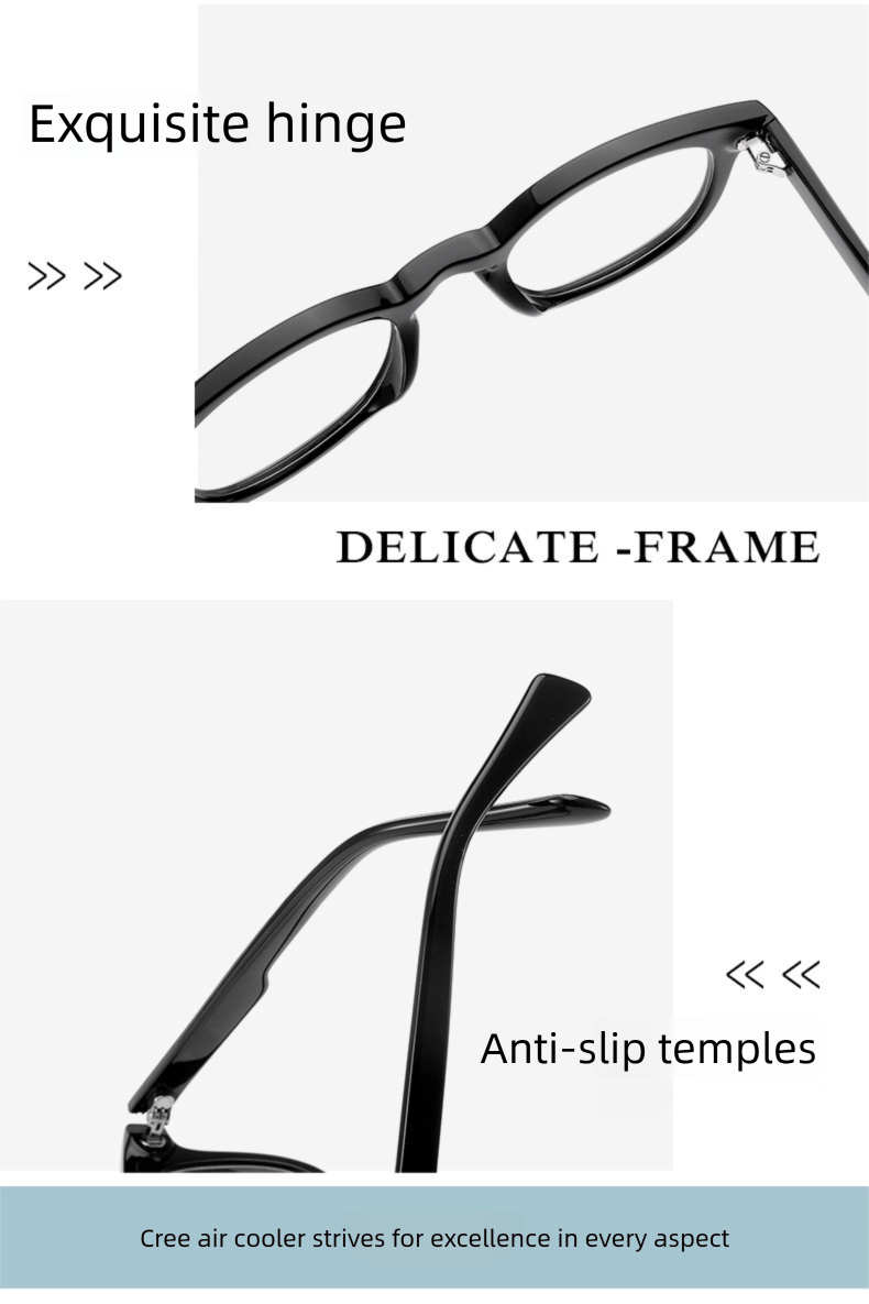 Lunettes de soleil carrées rétro à monture fine en acétate, unisexes, légères, confortables, élégantes et luxueuses._voghion.com