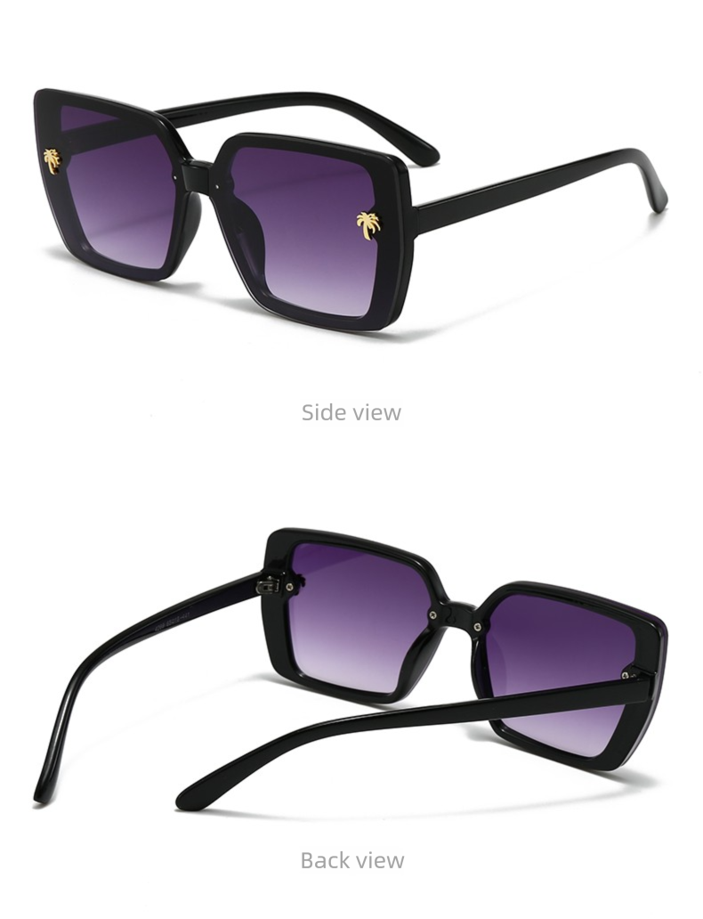 European And American Retro Square Sunglasses, UV Protection, High-end Feel Sunglasses_voghion.com