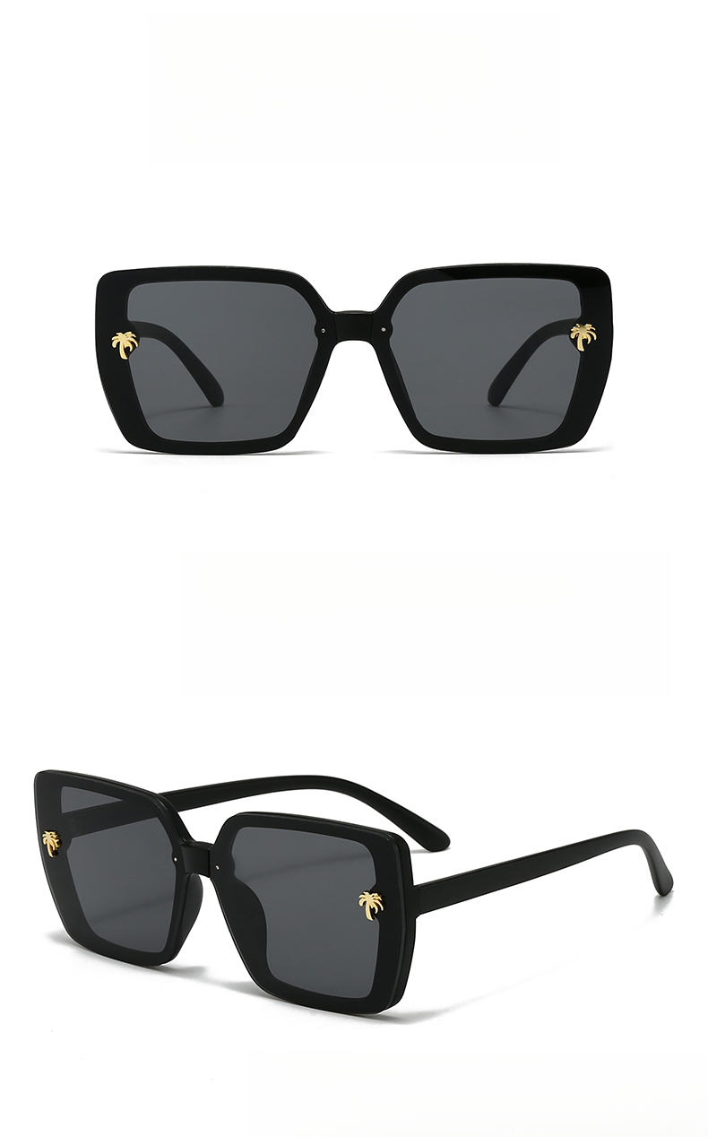 European And American Retro Square Sunglasses, UV Protection, High-end Feel Sunglasses_voghion.com