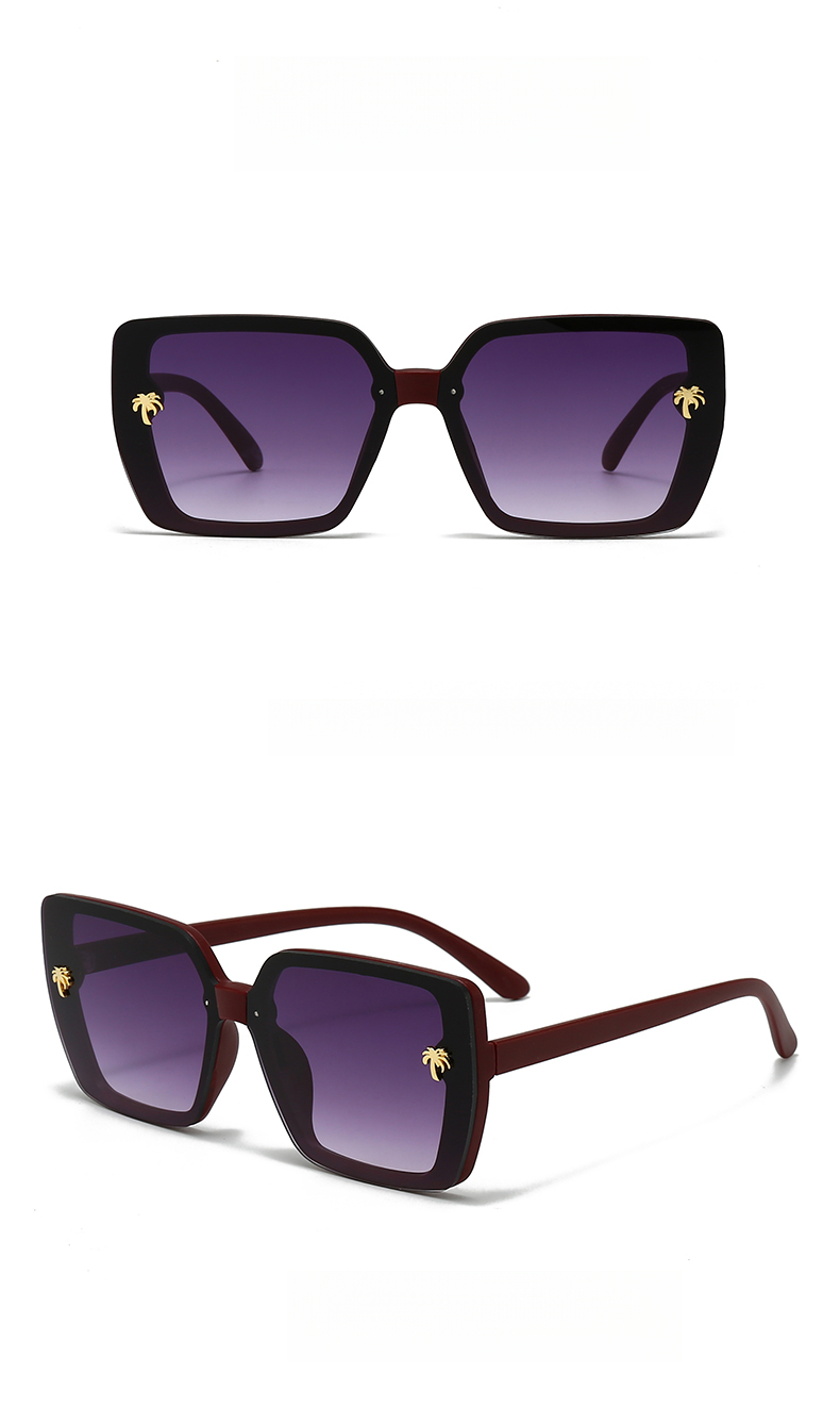 European And American Retro Square Sunglasses, UV Protection, High-end Feel Sunglasses_voghion.com