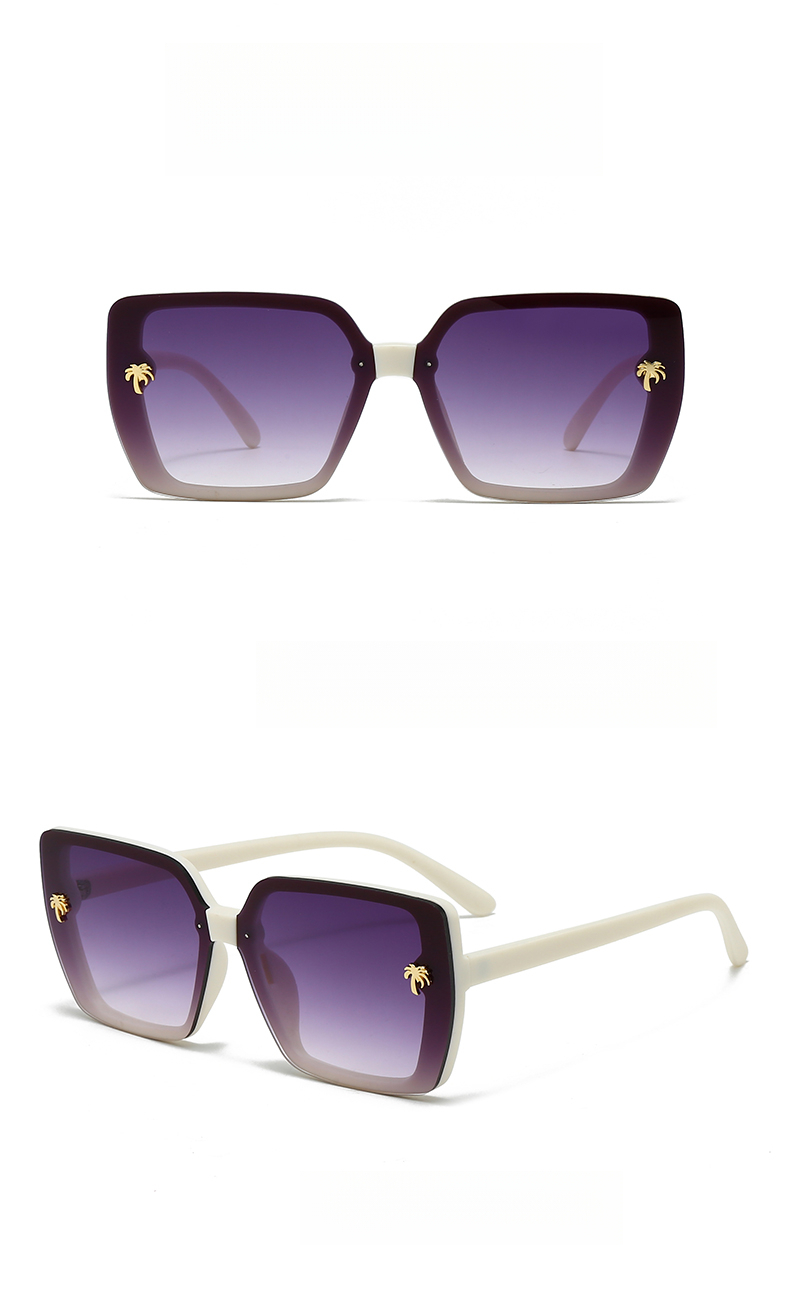 European And American Retro Square Sunglasses, UV Protection, High-end Feel Sunglasses_voghion.com