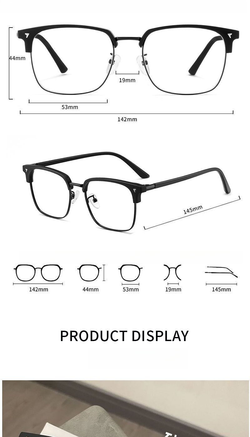 GWTNN OEM Gafas De Sol Redondas Optische Rahmen-Computerbrille mit Blaulichtfilter, Unisex_voghion.com