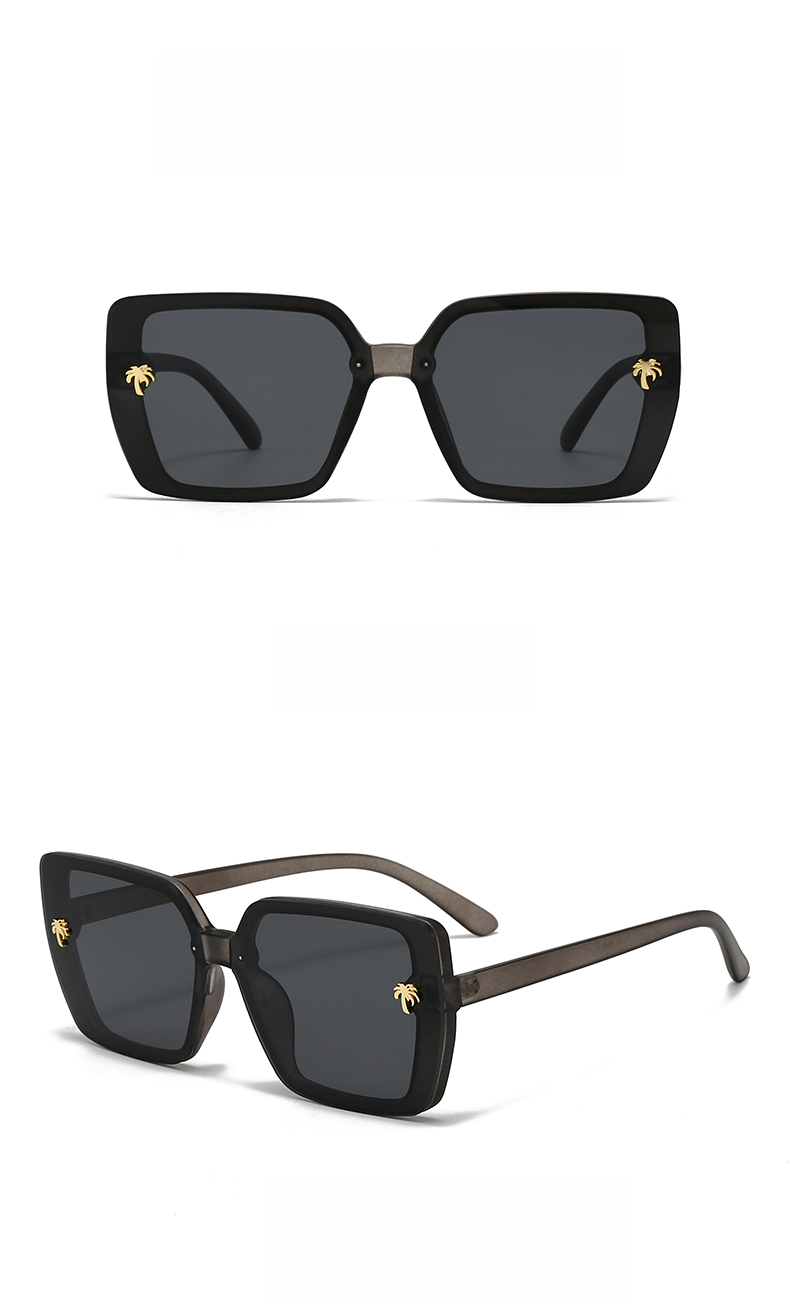 European And American Retro Square Sunglasses, UV Protection, High-end Feel Sunglasses_voghion.com