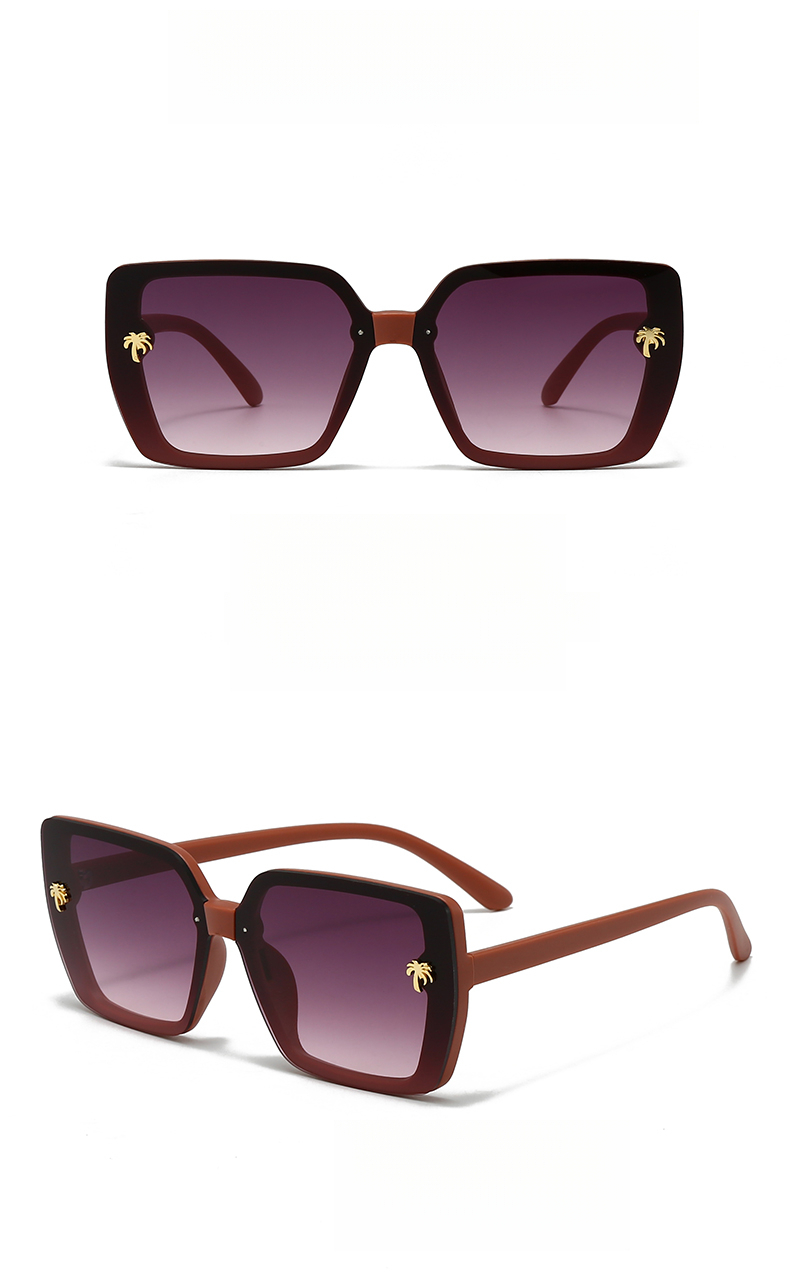 European And American Retro Square Sunglasses, UV Protection, High-end Feel Sunglasses_voghion.com