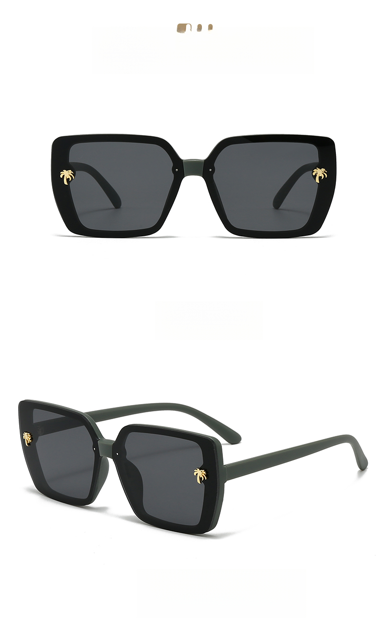 European And American Retro Square Sunglasses, UV Protection, High-end Feel Sunglasses_voghion.com