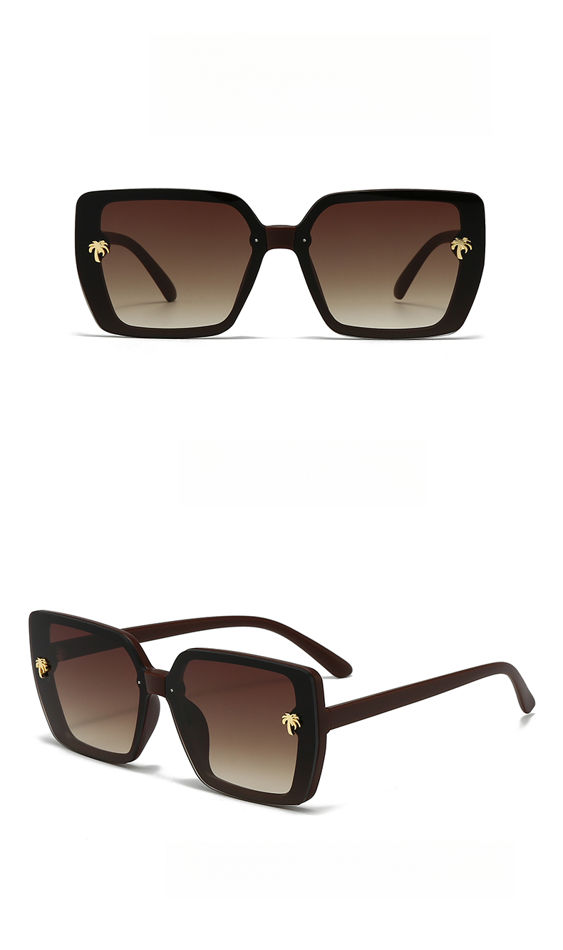 European And American Retro Square Sunglasses, UV Protection, High-end Feel Sunglasses_voghion.com