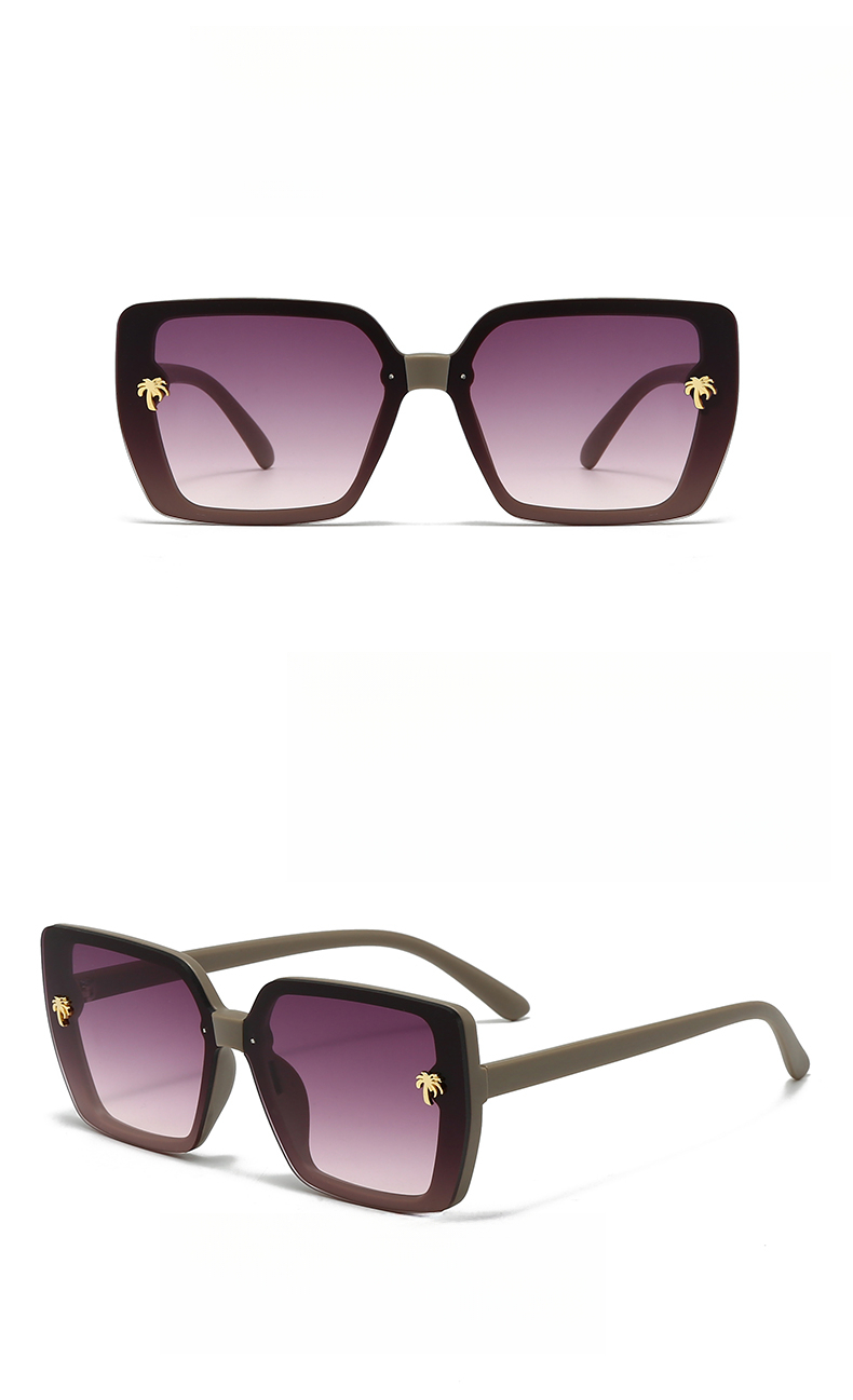 European And American Retro Square Sunglasses, UV Protection, High-end Feel Sunglasses_voghion.com