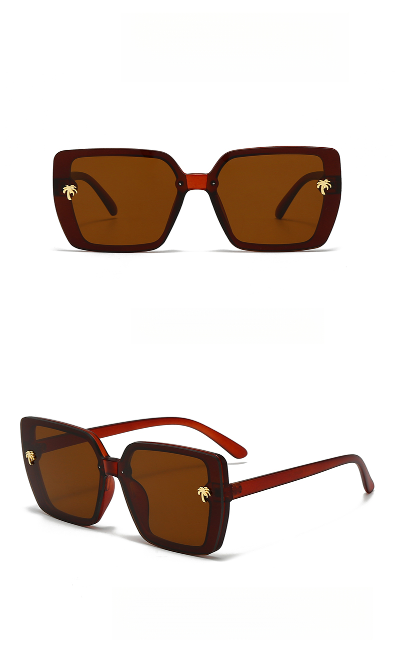 European And American Retro Square Sunglasses, UV Protection, High-end Feel Sunglasses_voghion.com