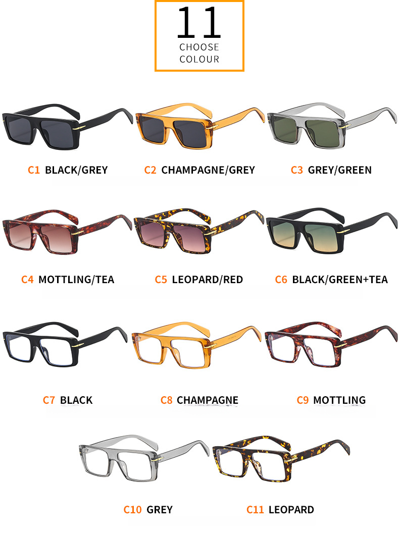 2026 Trend Luxury Decorative High-End Transparent Optical Frame Thick Rectangular Glasses Unisex For Office Use_voghion.com