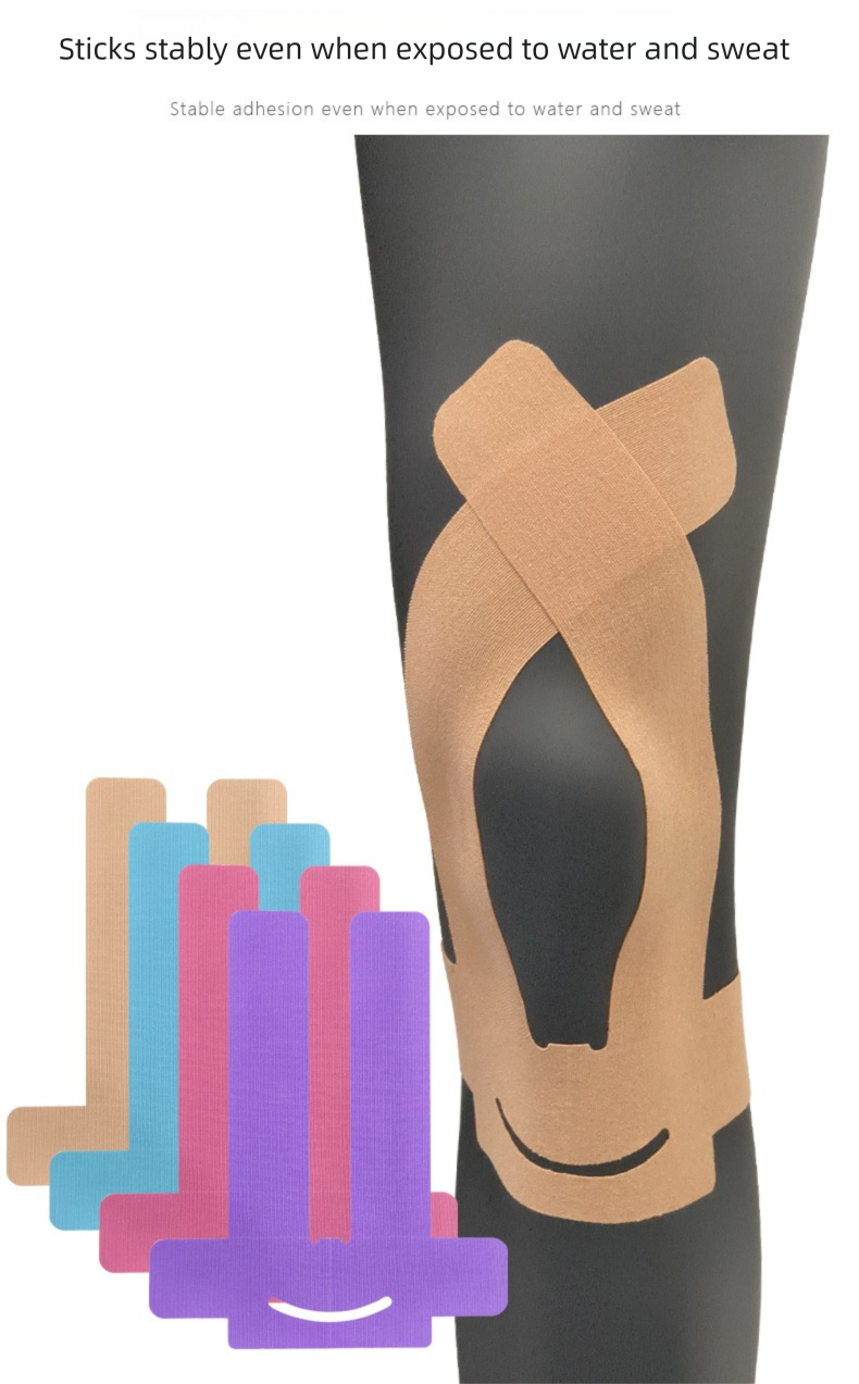 Marathon Running Sports Elastisches integriertes vorgeschnittenes Kniemuskelband_voghion.com