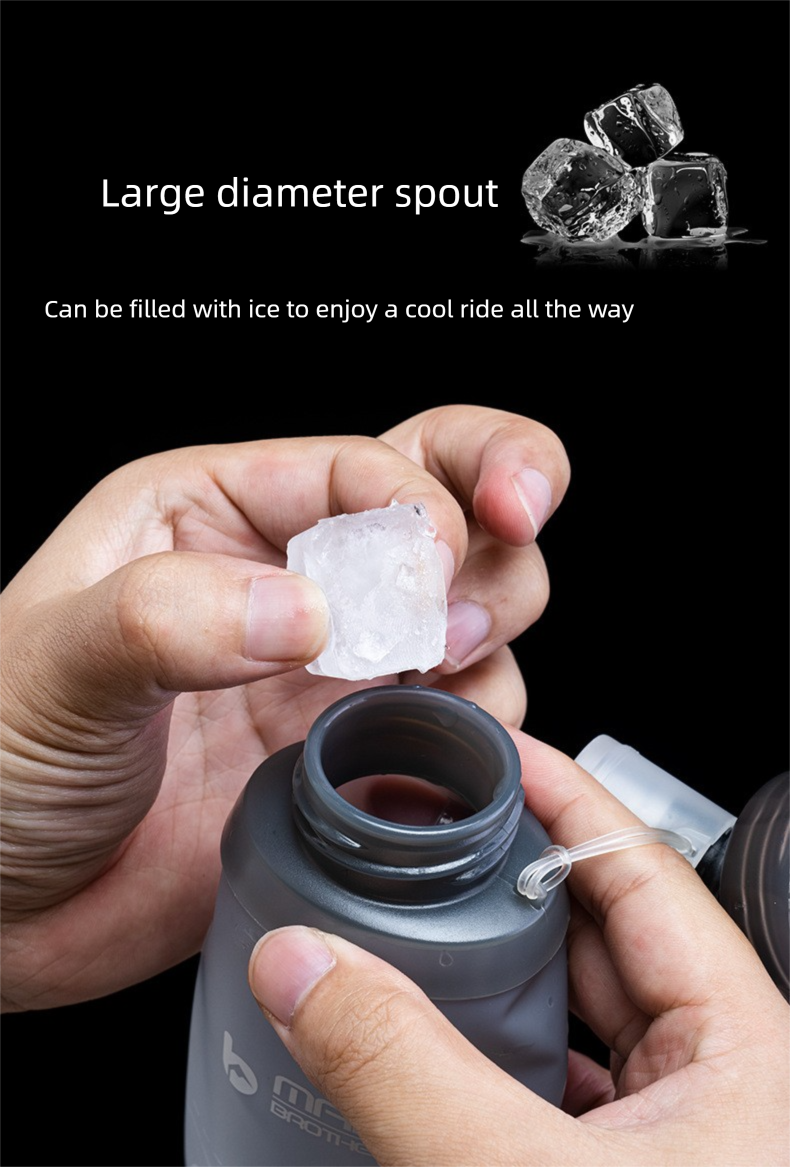 Tuhang Outdoor-Sportflasche, weich, faltbar, für Trailrunning, Marathon, tragbarer Wasserbecher_voghion.com