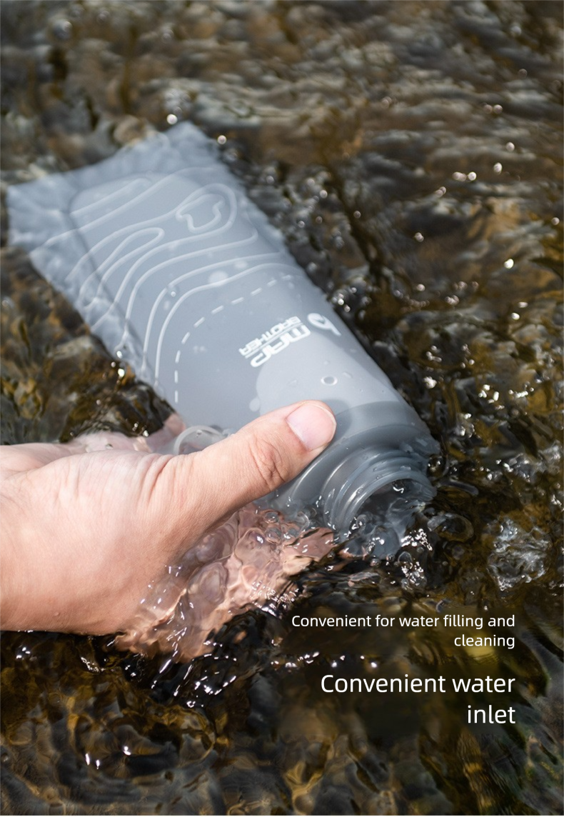 Tuhang Outdoor-Sportflasche, weich, faltbar, für Trailrunning, Marathon, tragbarer Wasserbecher_voghion.com