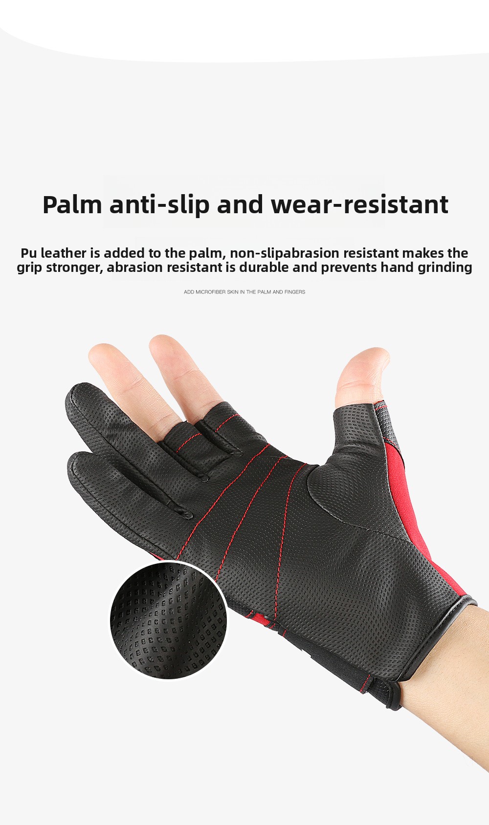 Fiskehandskar för vinter, halkfria med varmt fleecefoder_voghion.com