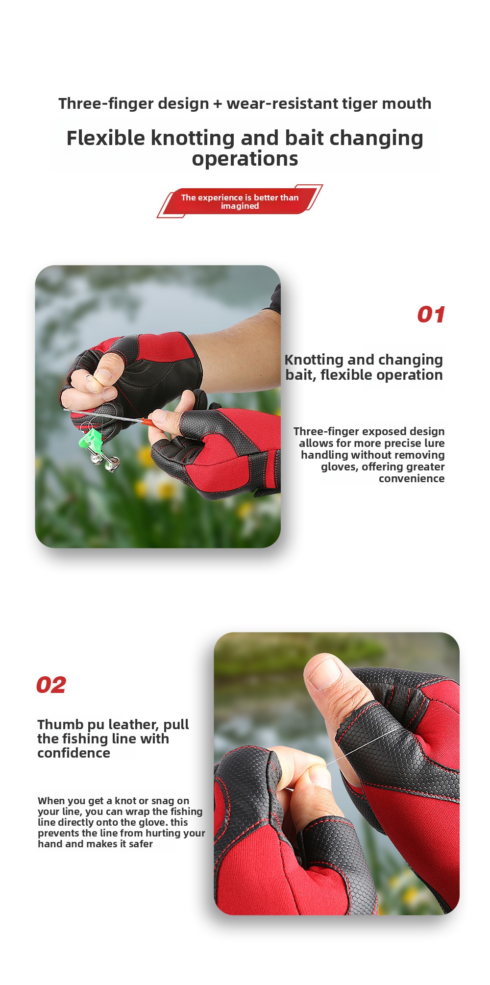 Fiskehandskar för vinter, halkfria med varmt fleecefoder_voghion.com