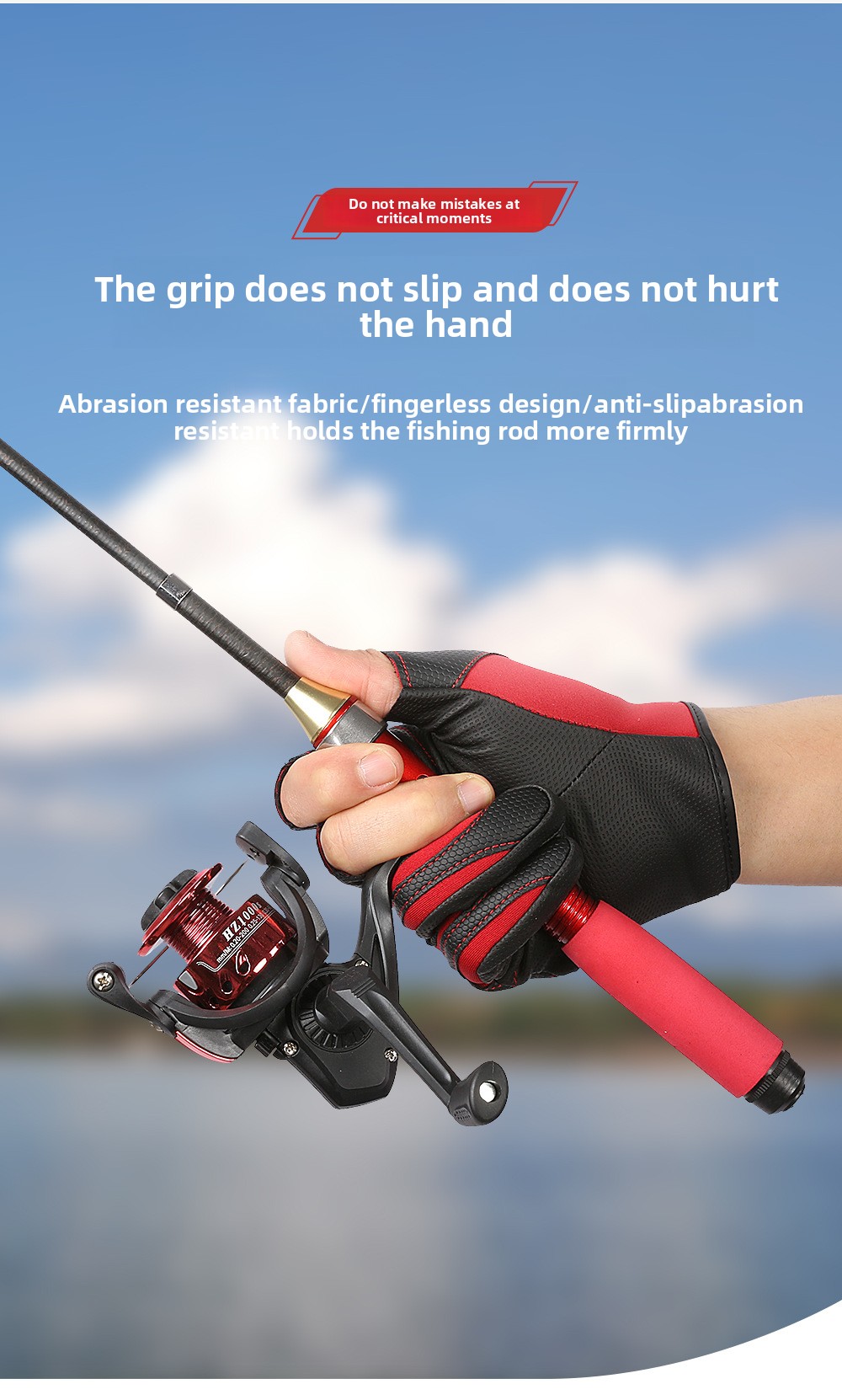 Fiskehandskar för vinter, halkfria med varmt fleecefoder_voghion.com