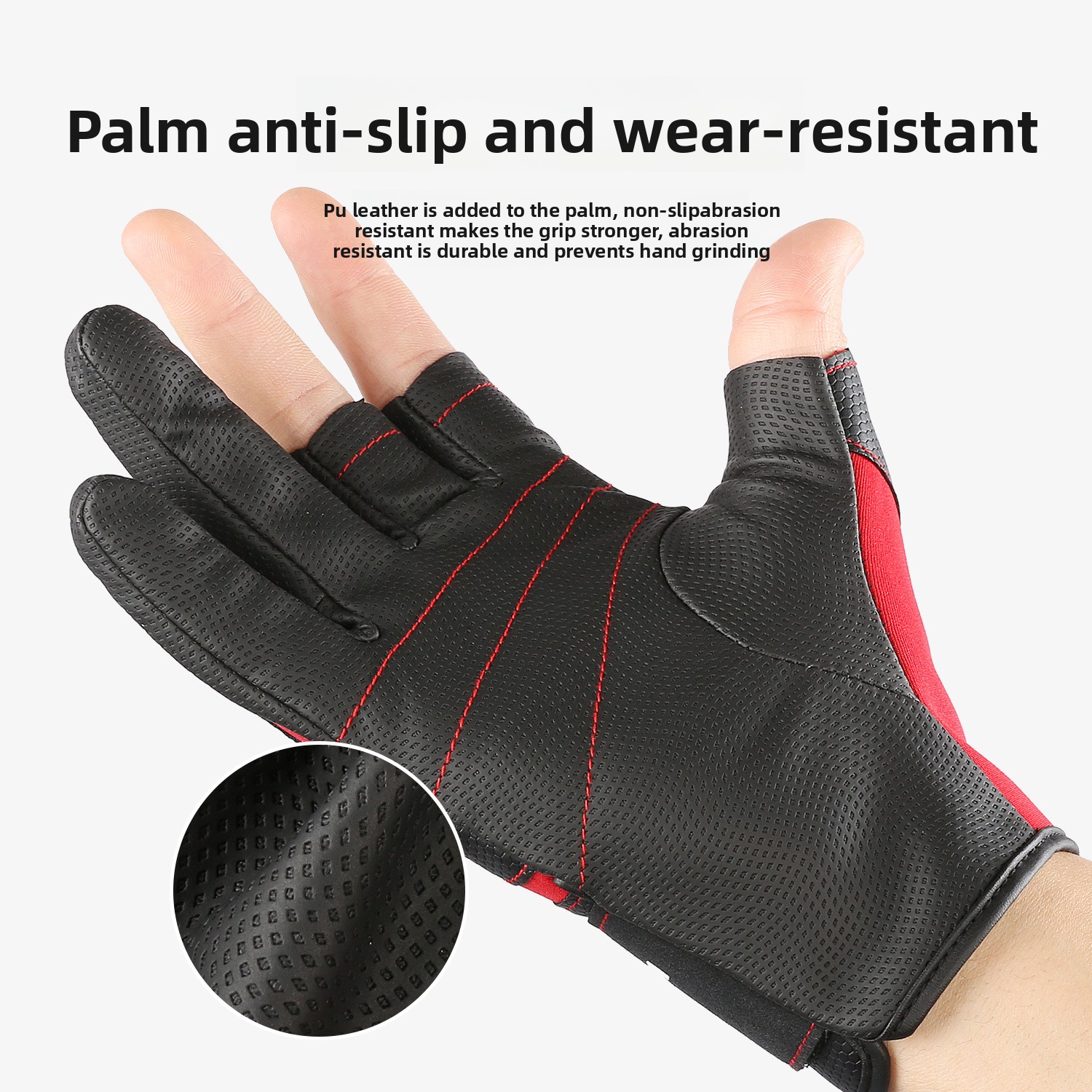Outdoor Sports Autumn Winter Anti-Slip Three-Finger Fly Gear Wear-Resistant Fleece-Lined Fishing Gloves Wholesale_voghion.com