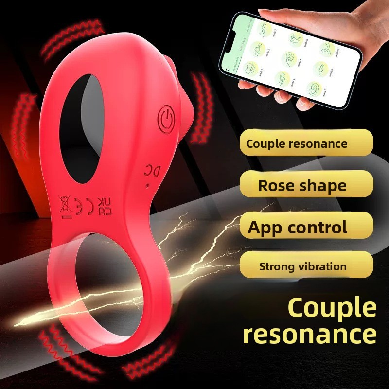Anelli di risonanza vibranti wireless con telecomando per coppie_voghion.com