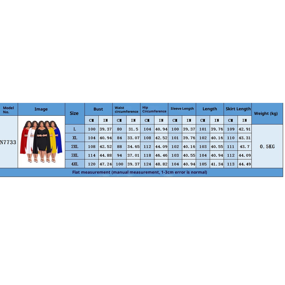 ChicShe N7733 Europäische und amerikanische Plus-Size-Damenmode Herbst/Winter Neu Modisch Elegant Bodycon Crossborder Quelle_voghion.com