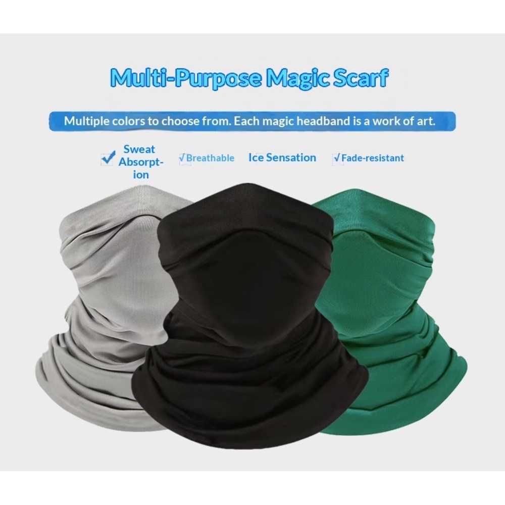 PeakGo Cross-border Outdoor Cycling Scarf, Versatile Magic Headscarf, UV Protection, Sunshade, And Sun Protection Headgear_voghion.com