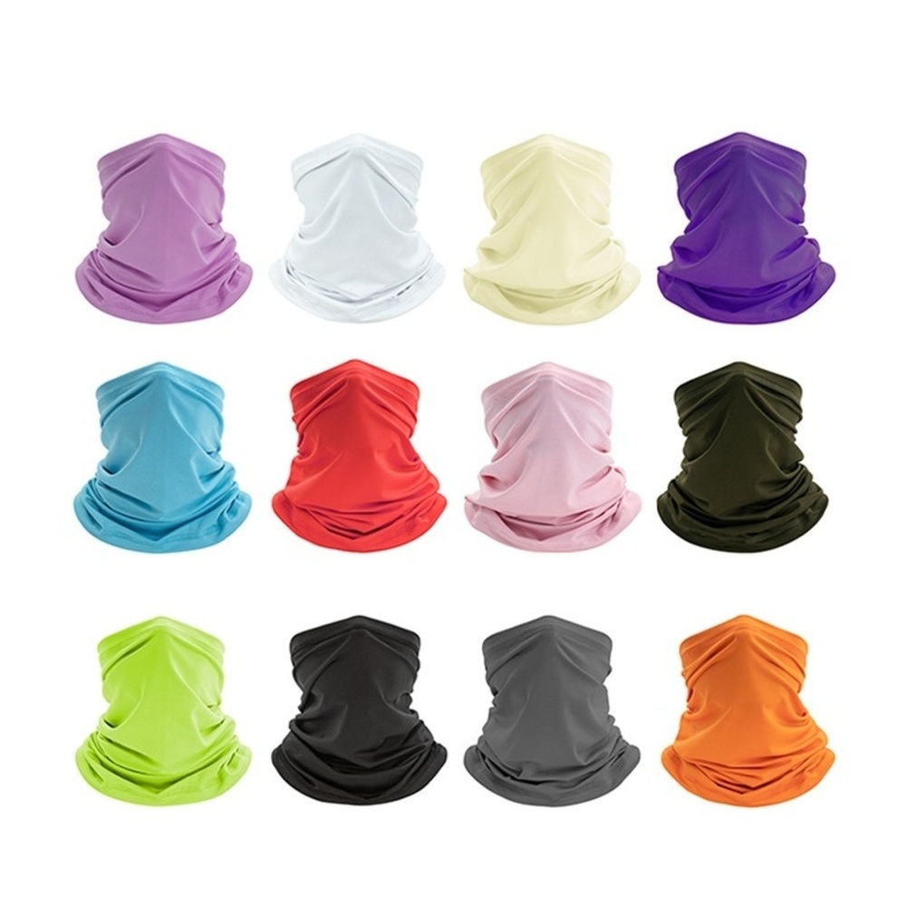 PeakGo Outdoor Sports Magic Men's Gaiter Women's Sun Protection Solid Color Scarf Ice Silk Headscarf Neck Warmer Cycling Face_voghion.com