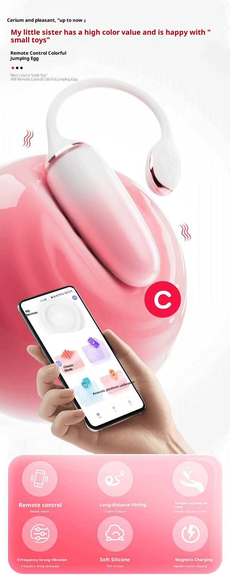 LuvBox Ji Yu Masturbatore multifrequenza con telecomando, giocattolo sessuale inseribile vibrante, prodotti per adulti, vibratore erotico_voghion.com