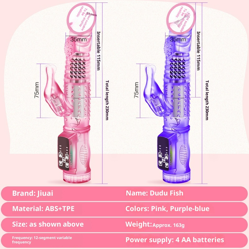 LuvBox Jiuai Adult Products Vrouwelijke masturbatie Inbrengbare seksspeeltjes Massage Vibrerende AV-stick Elektrisch Volledig automatisch_voghion.com