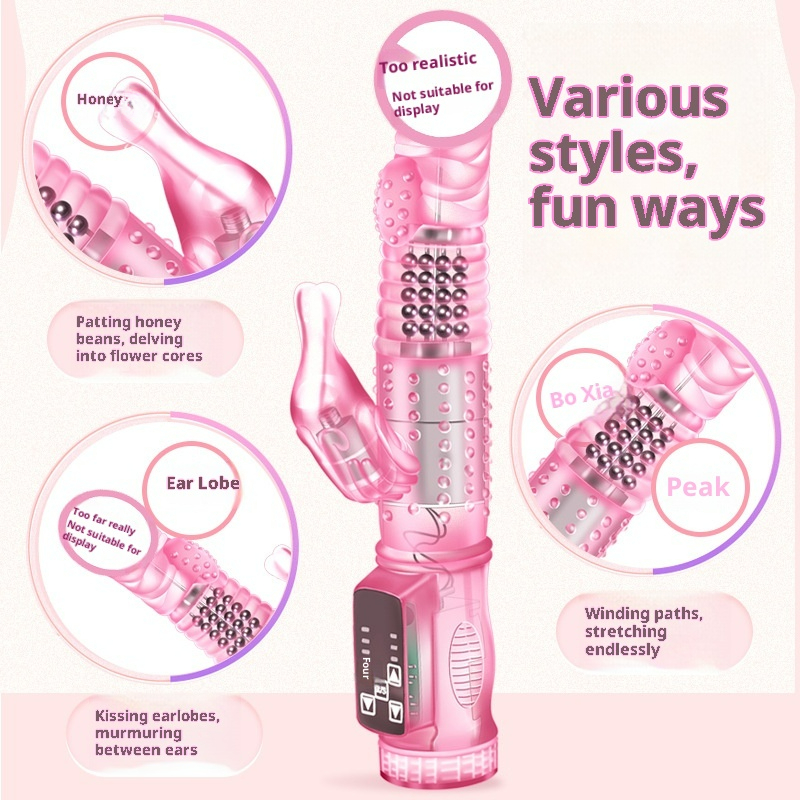 LuvBox Jiuai Adult Products Vrouwelijke masturbatie Inbrengbare seksspeeltjes Massage Vibrerende AV-stick Elektrisch Volledig automatisch_voghion.com