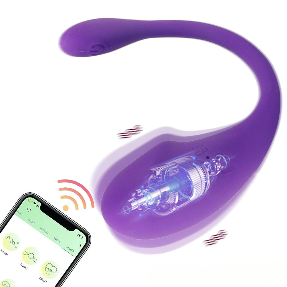 LuvBox Tadpole Vibrazione a dieci frequenze App mobile Copertura completa Giocattolo interattivo Inserimento nel corpo Vibratore divertente Disponibile all'ingrosso_voghion.com