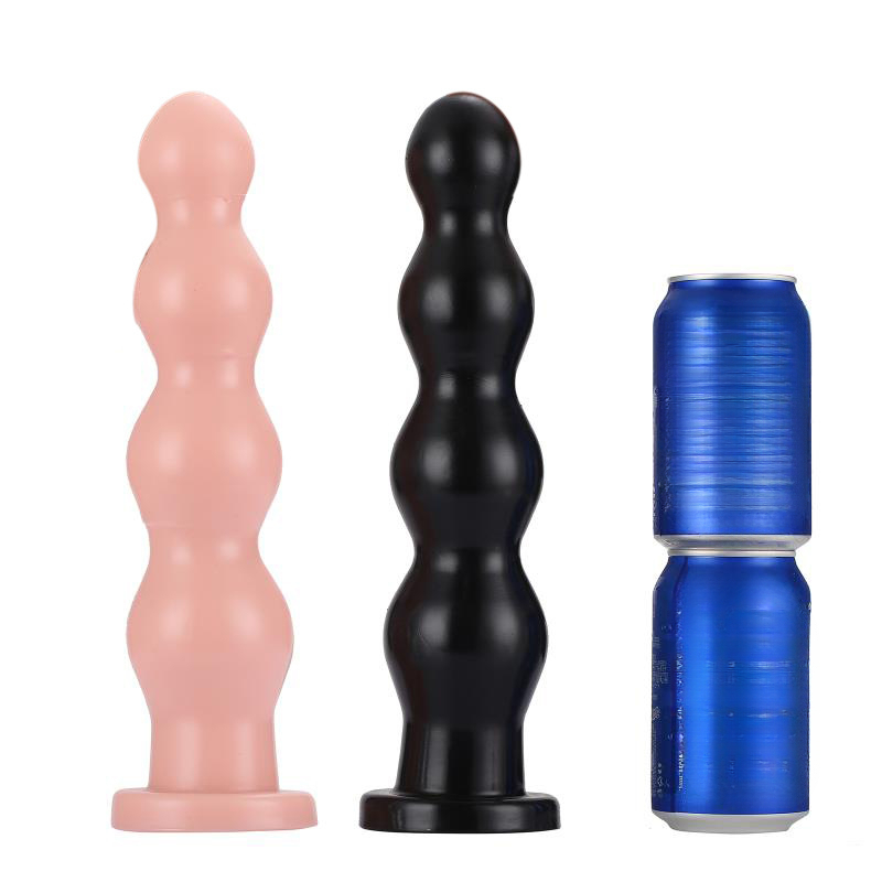 LuvBox AD371 Ruthless P 30.5 Dildo con ventosa e perline lunghe, per uomo e donna, con camera posteriore, per masturbazione, espansore anale, sesso_voghion.com