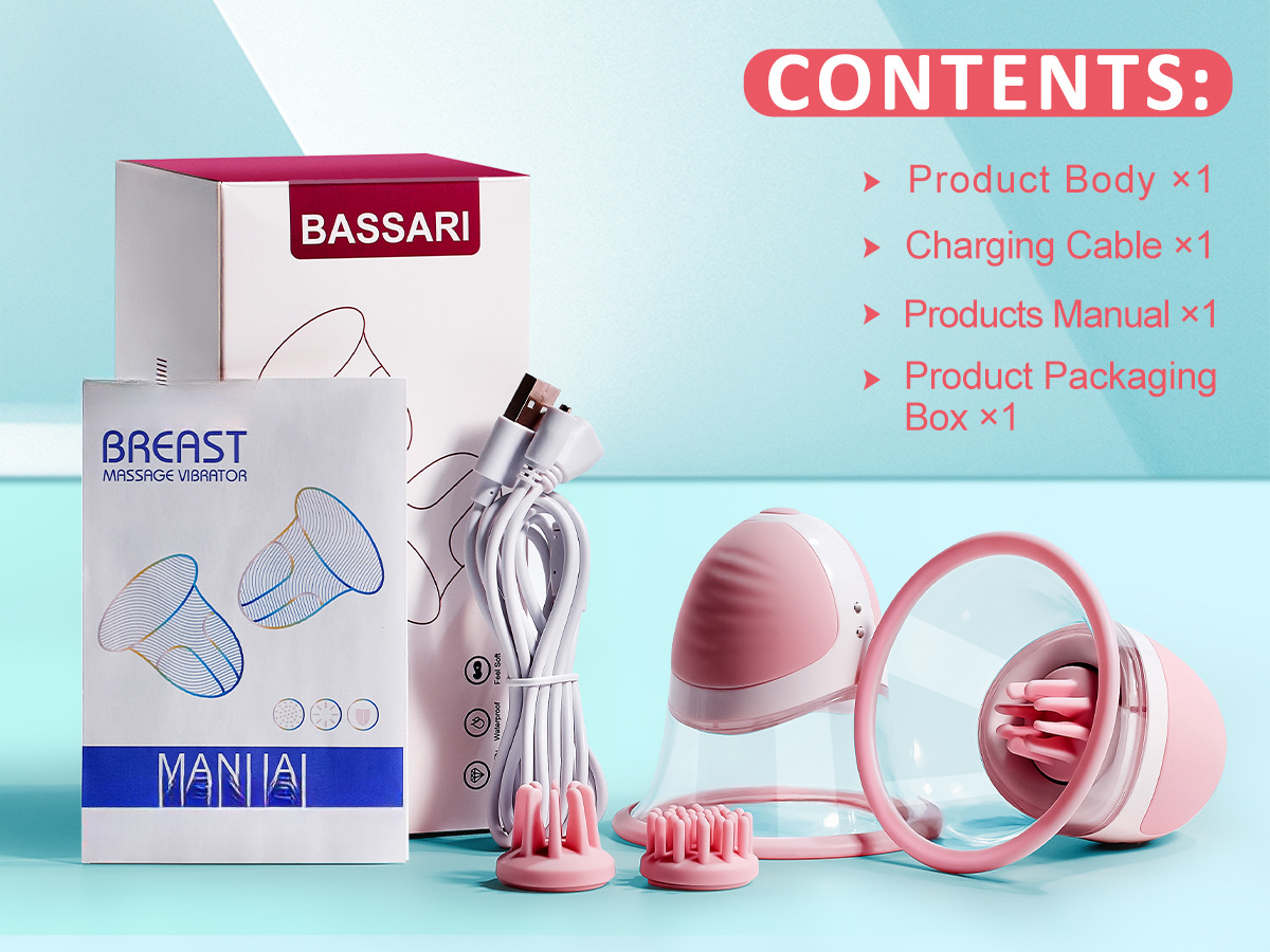 Kabelloser Brustmassager Mit Saug- Und Rotationsfunktion_voghion.com