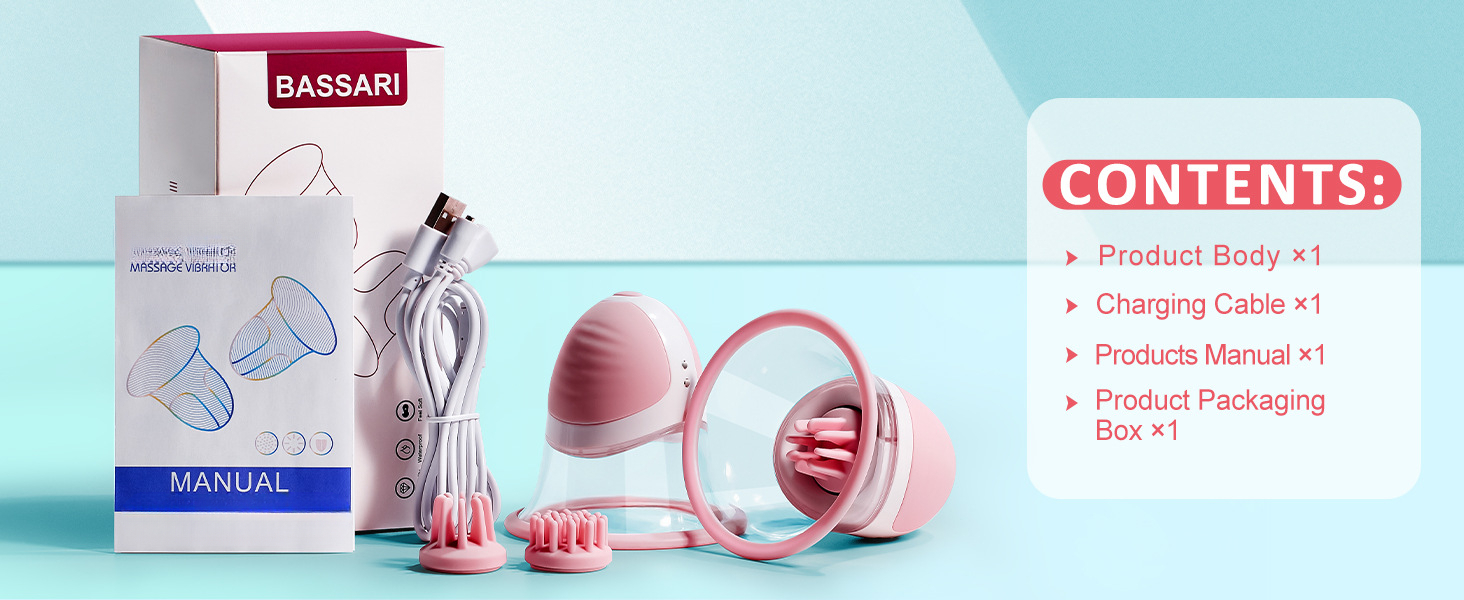 Kabelloser Brustmassager Mit Saug- Und Rotationsfunktion_voghion.com