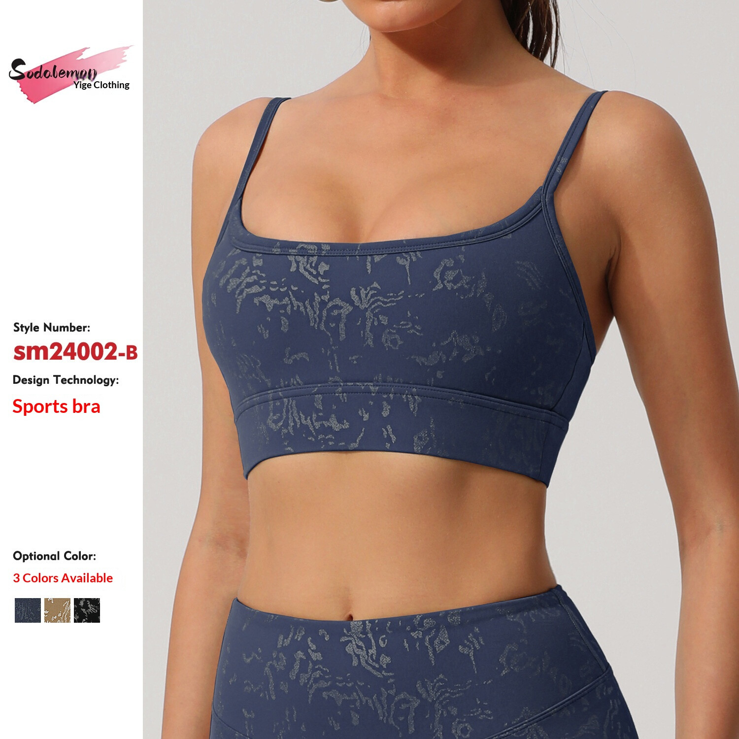 High Quality Cross-border Silver-embossed Sports Beautiful Back, Shockproof, Running, With Double Shoulder Straps, Fitness And Yoga_desvips.com