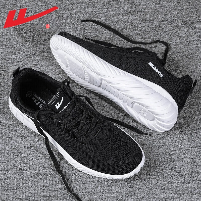 Men's Warrior Sneakers 2026 Summer Non-slip Shoes Breathable Work Shoes Special Black Soft-soled Casual Sports Shoes_vogvips.com