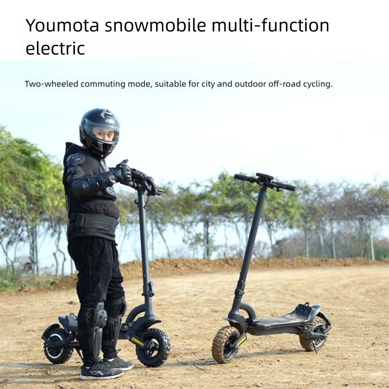 Auto da slitta invernale multifunzionale fai da te, scooter da neve elettrico pieghevole per esterni_voghion.com