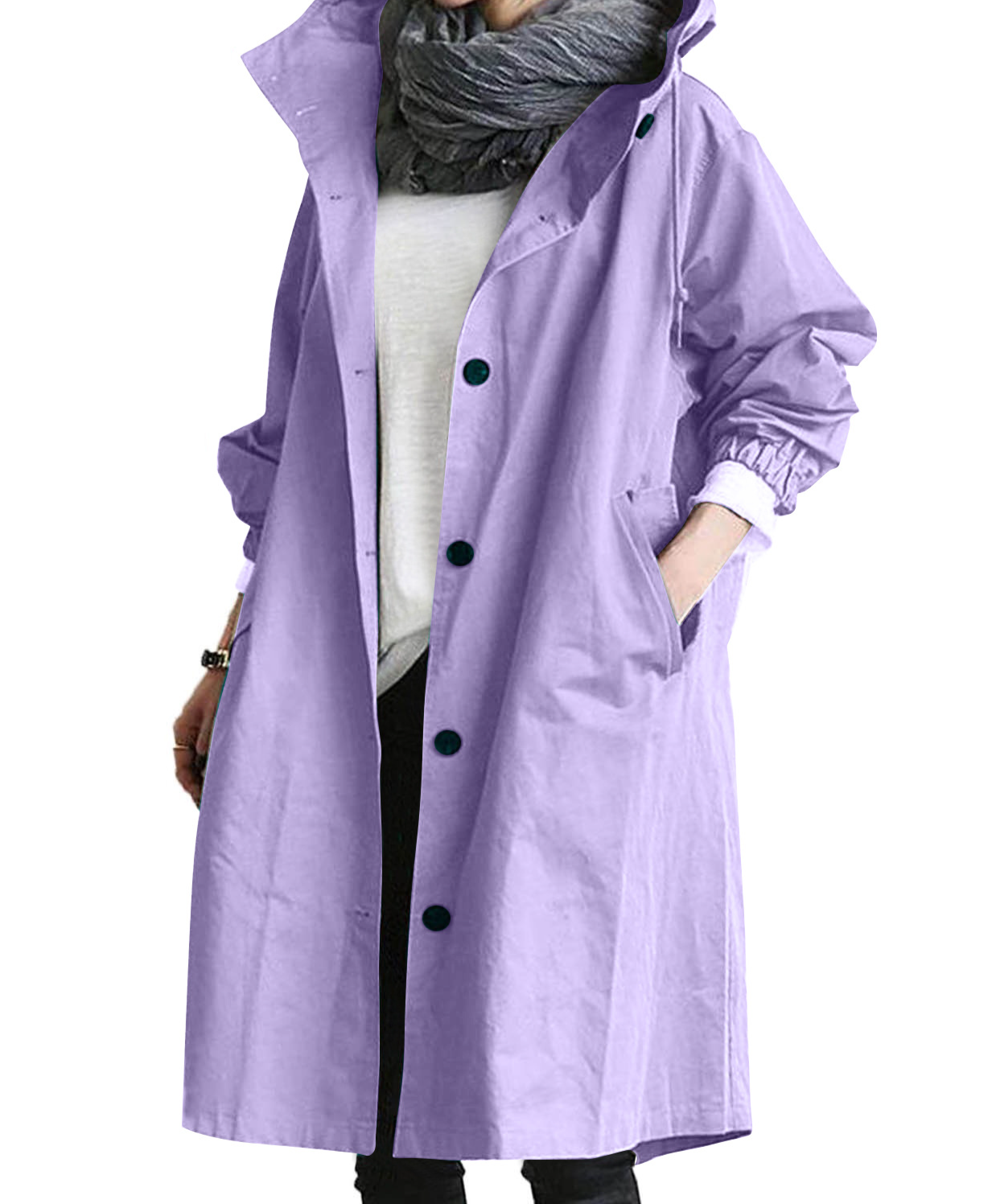 Lässiger Trenchcoat im Herbststil für Damen, mittellang, Petite, neues Modell 2020, elegant tailliert, verschiedene Farben, 8 Größen_voghion.com