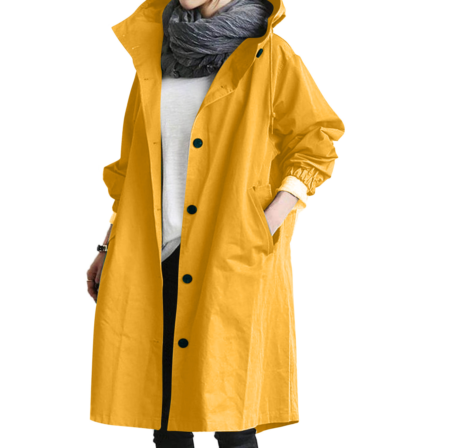 Lässiger Trenchcoat im Herbststil für Damen, mittellang, Petite, neues Modell 2020, elegant tailliert, verschiedene Farben, 8 Größen_voghion.com