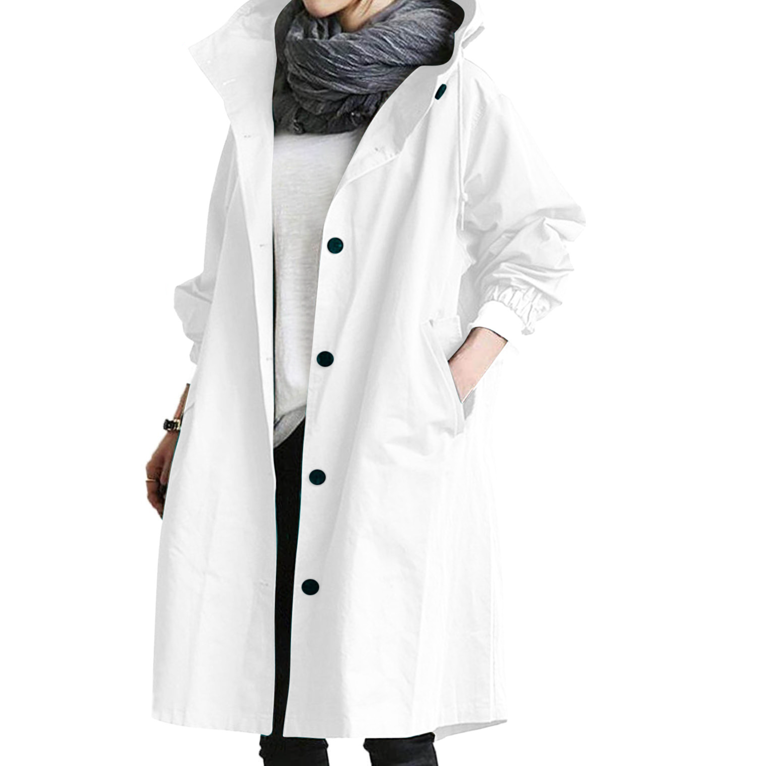Lässiger Trenchcoat im Herbststil für Damen, mittellang, Petite, neues Modell 2020, elegant tailliert, verschiedene Farben, 8 Größen_voghion.com
