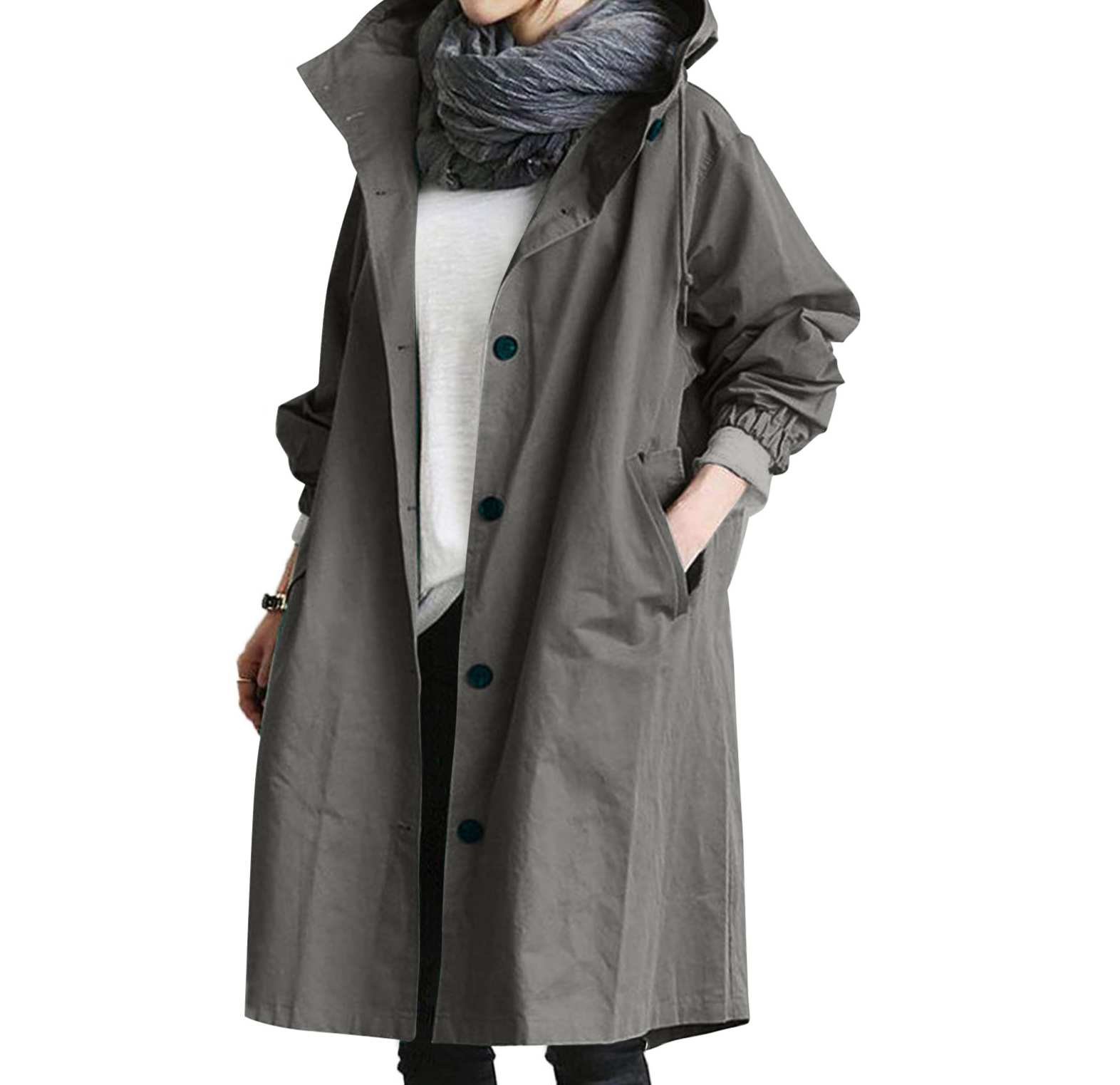 Lässiger Trenchcoat im Herbststil für Damen, mittellang, Petite, neues Modell 2020, elegant tailliert, verschiedene Farben, 8 Größen_voghion.com