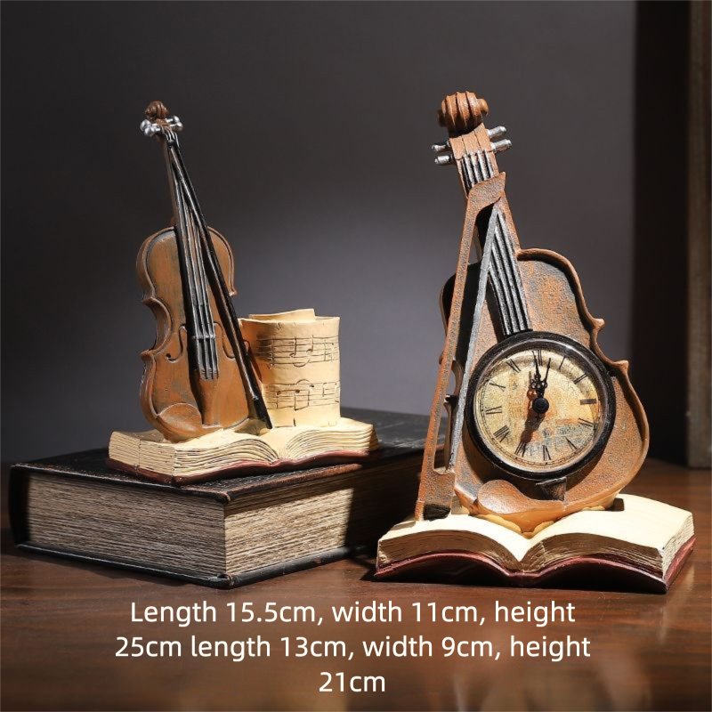 Creative Desktop Violin Ornament Home Living TV Wine Cabinet Study Room Pen Holder Decoration Display_voghion.com