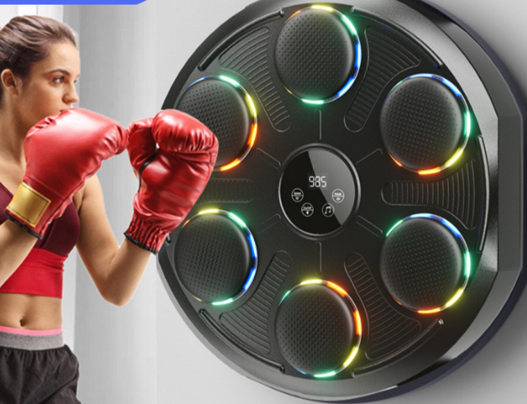 Dispositivo de treino de boxe com música Bluetooth para adultos e crianças_voghion.com