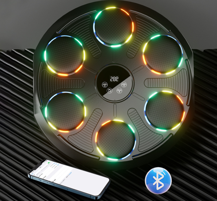 Dispositivo de treino de boxe com música Bluetooth para adultos e crianças_voghion.com