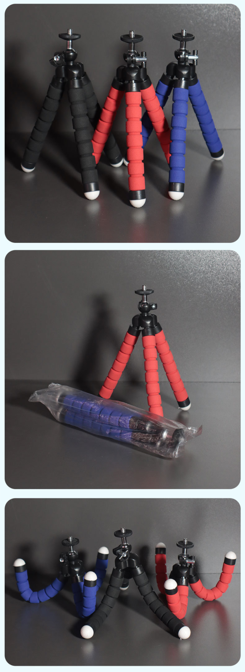 Portable Octopus Phone Stand Tripod For Selfie Live Streaming Photography Mini Smart Artifact_voghion.com