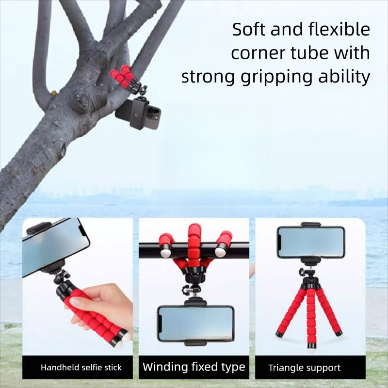 Portable Octopus Phone Stand Tripod For Selfie Live Streaming Photography Mini Smart Artifact_voghion.com
