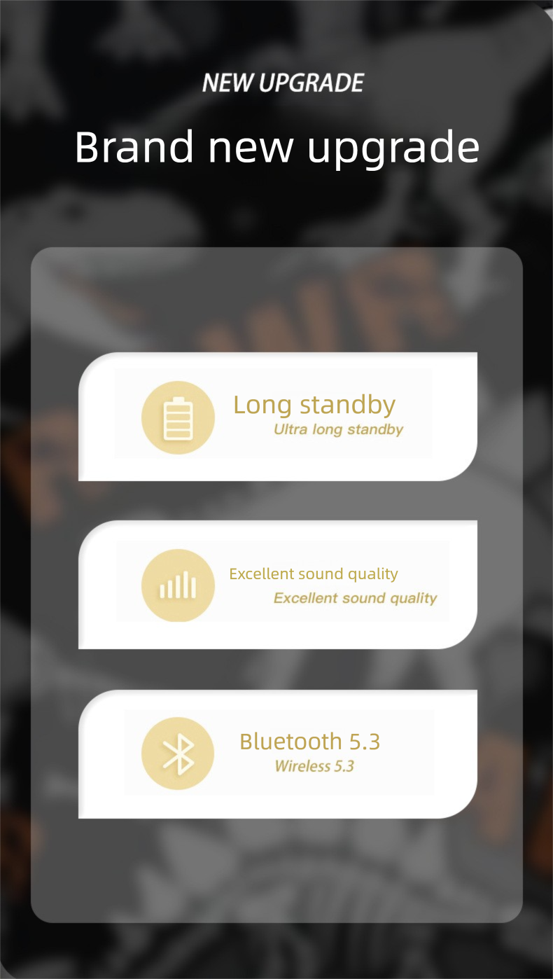 Tuya P95 LED-headset Bluetooth-oortelefoons Lange batterijduur Draadloze muziek Sport Universeel voor mobiele telefoons_voghion.com